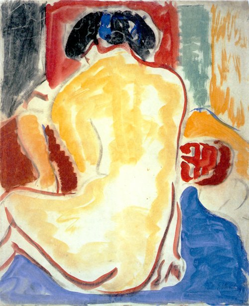 Ato de volta amarelo de Ernst Ludwig Kirchner