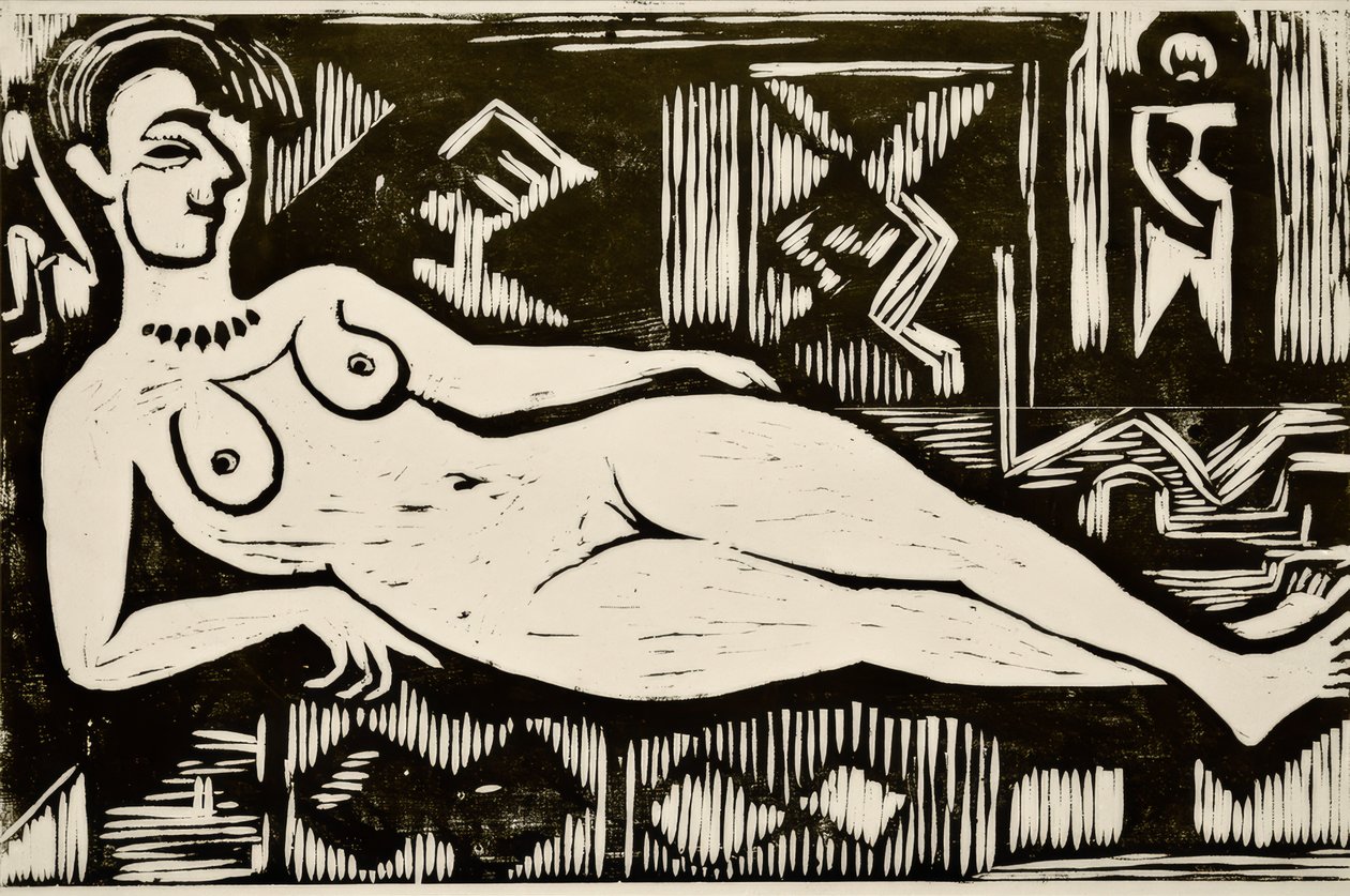 Grande nu deitado de Ernst Ludwig Kirchner