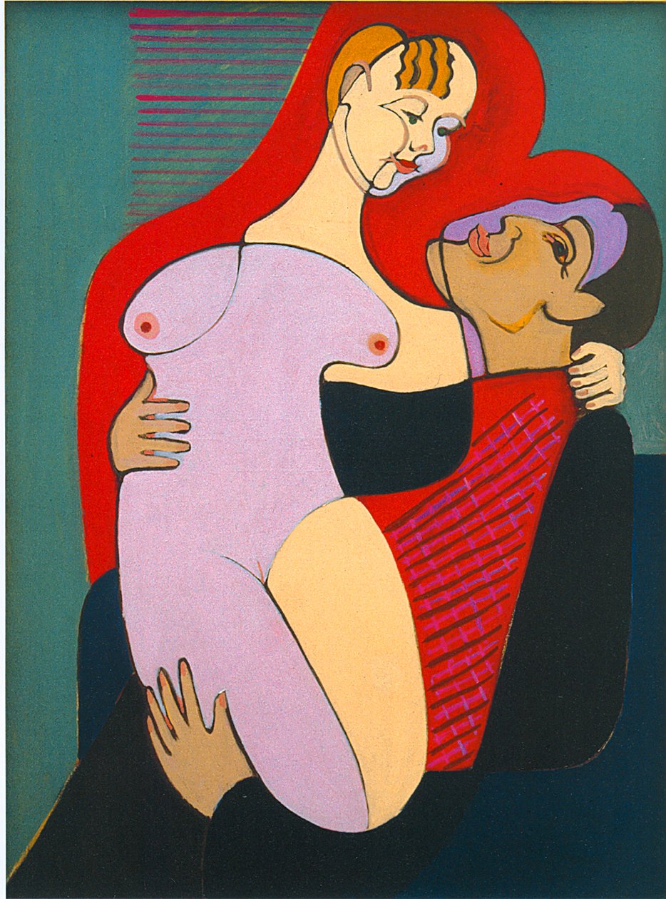 Grande casal amoroso de Ernst Ludwig Kirchner