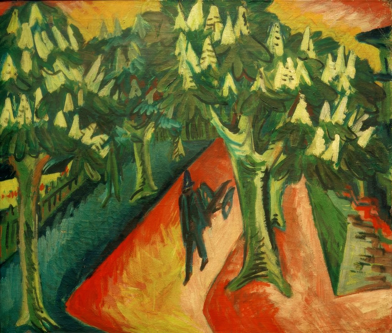 Kastanienallee de Ernst Ludwig Kirchner