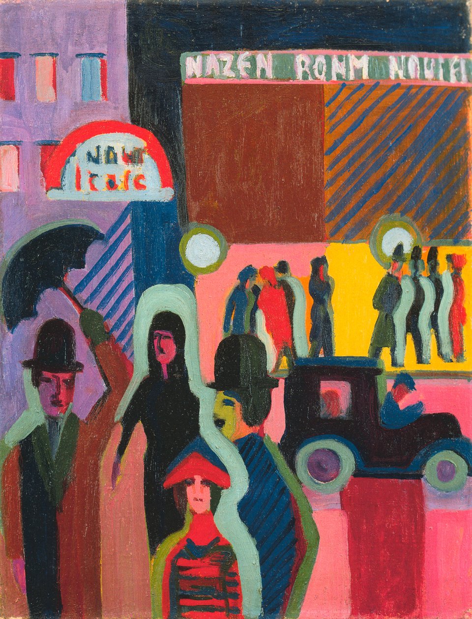 Loja de departamento na chuva de Ernst Ludwig Kirchner