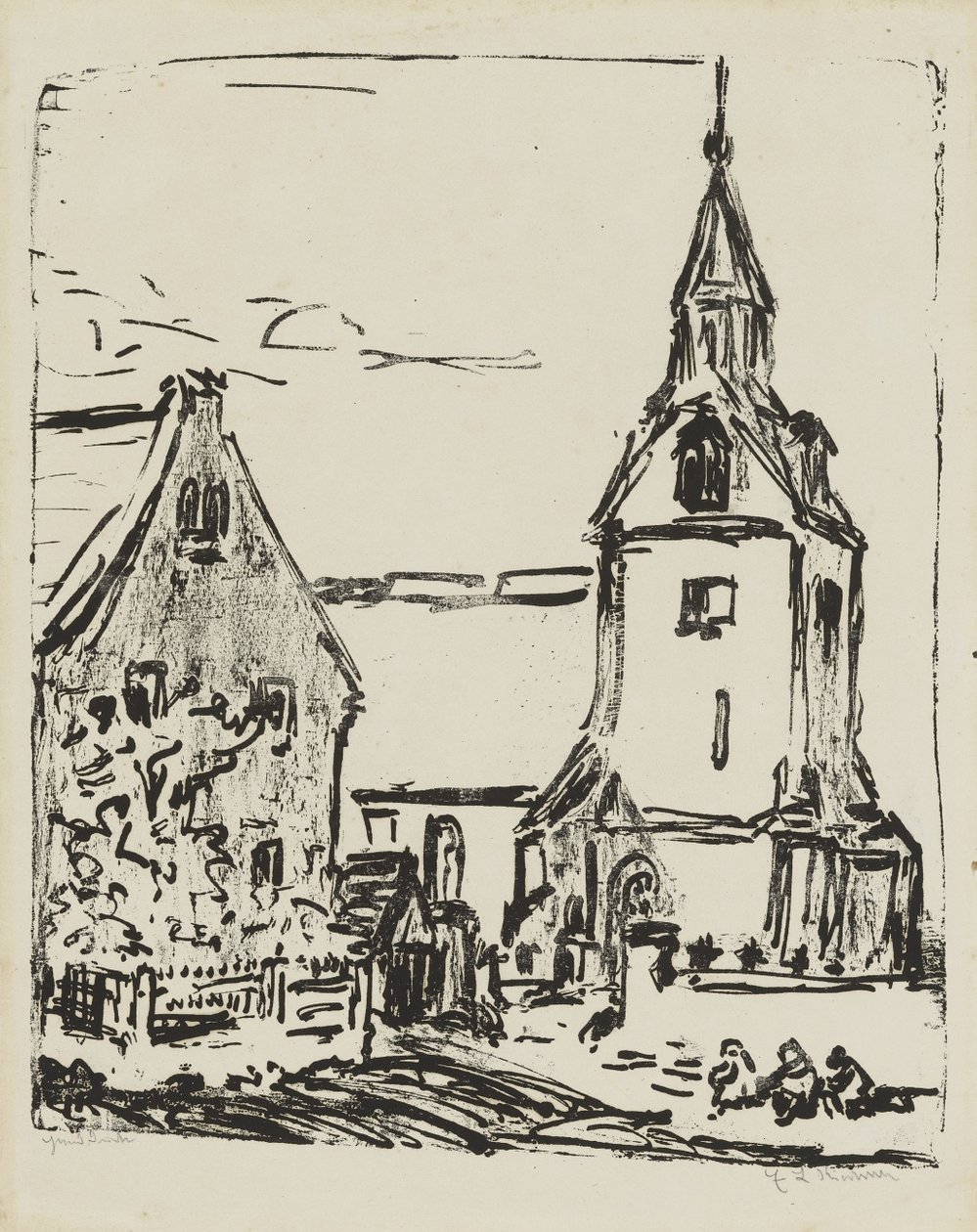 Igreja em Goppeln de Ernst Ludwig Kirchner