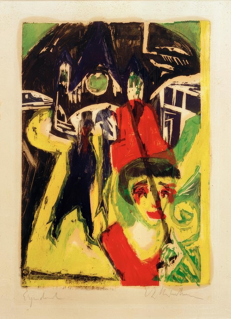 Cocotte na rua de Ernst Ludwig Kirchner
