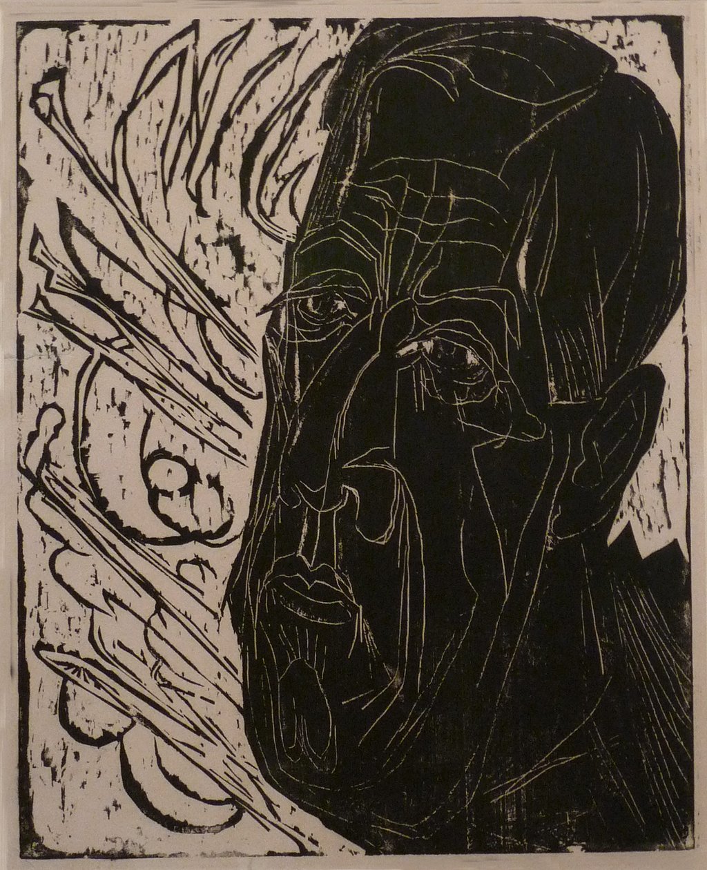 Cabeça do doente de Ernst Ludwig Kirchner