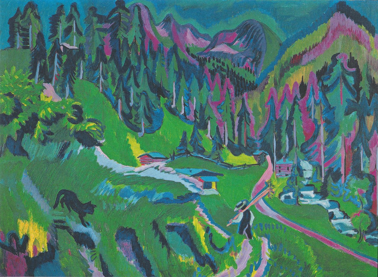 Paisagem Sertigtal de Ernst Ludwig Kirchner