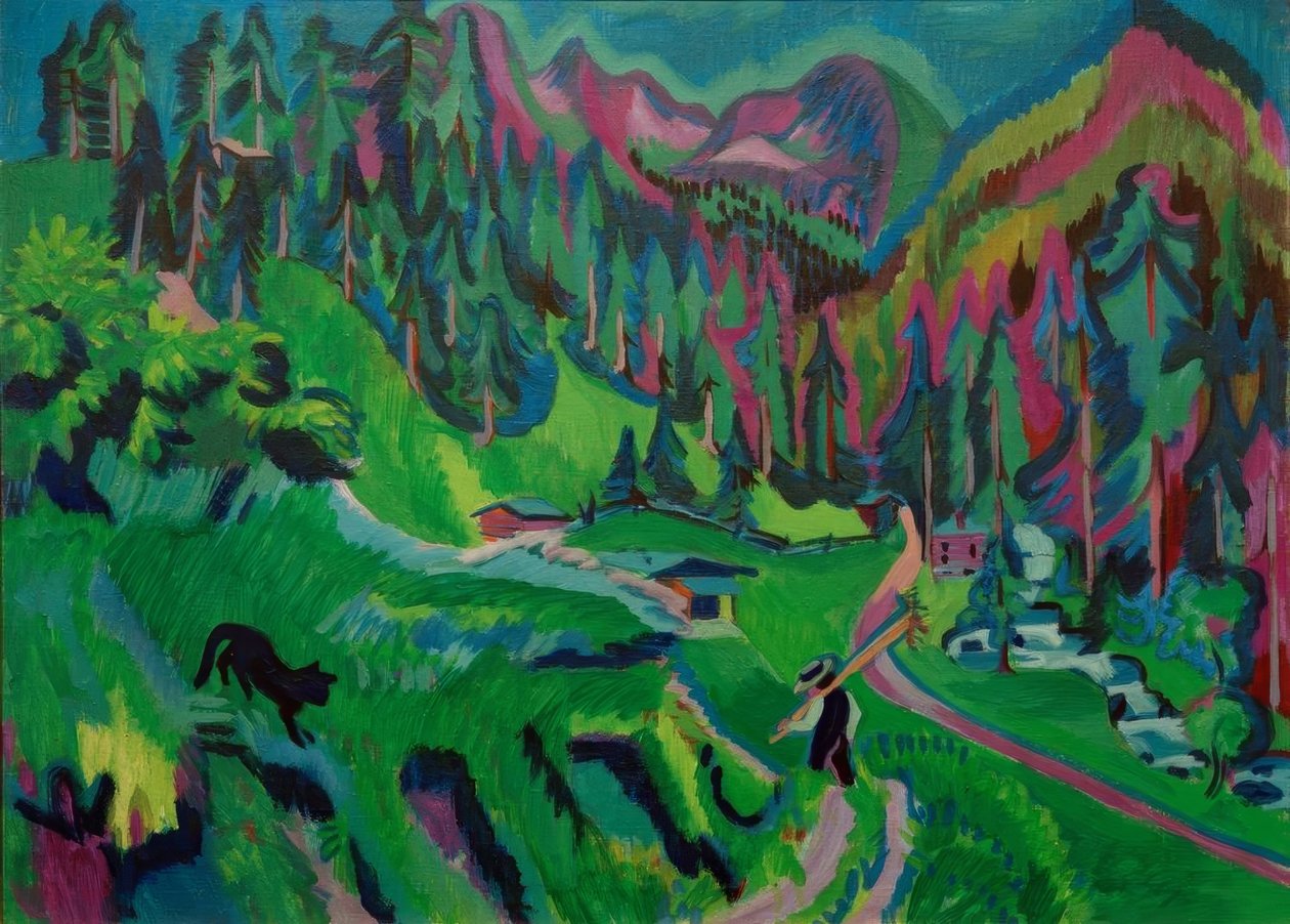 Paisagem Sertigtal de Ernst Ludwig Kirchner