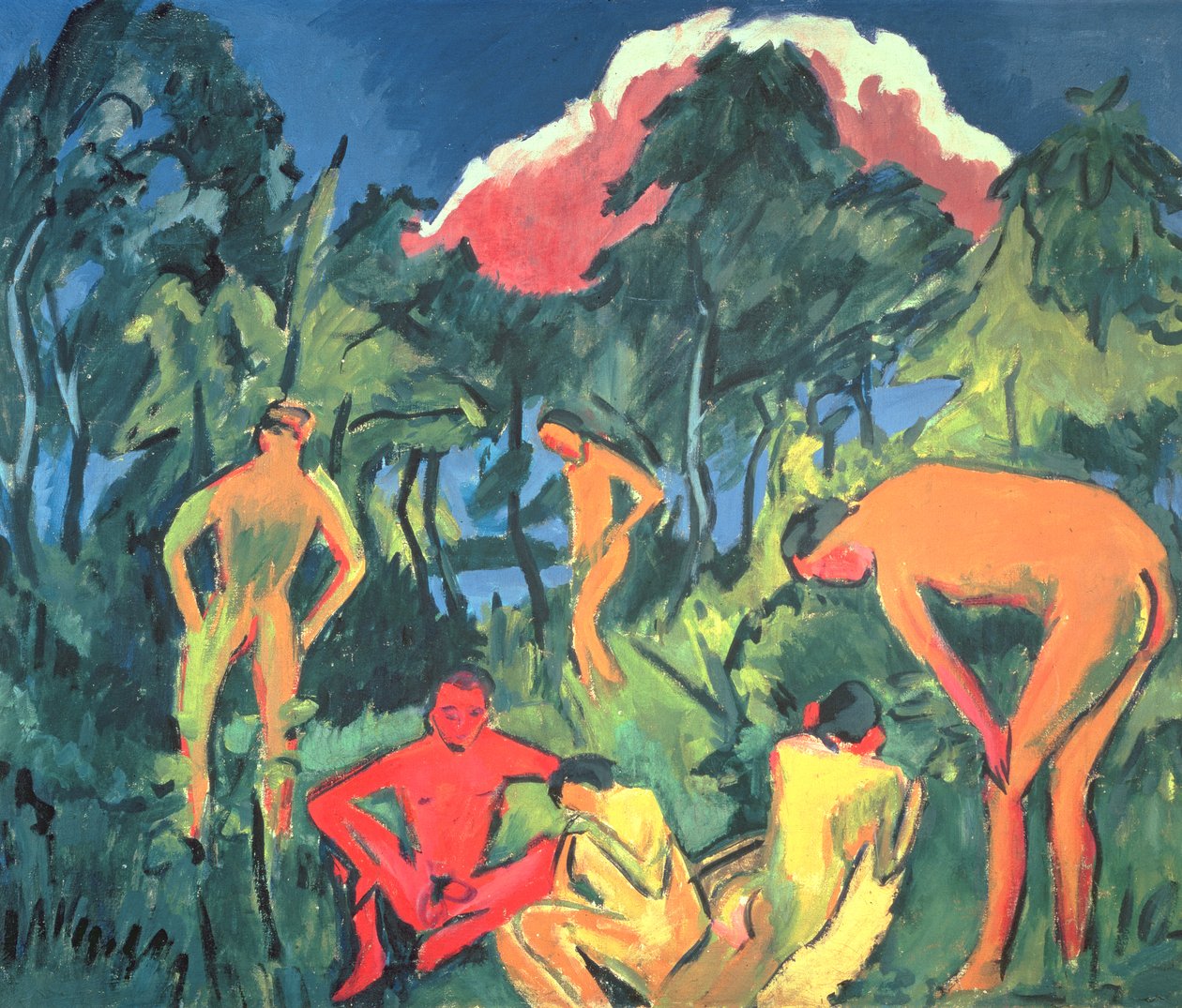 Nus ao sol, Moritzburg de Ernst Ludwig Kirchner