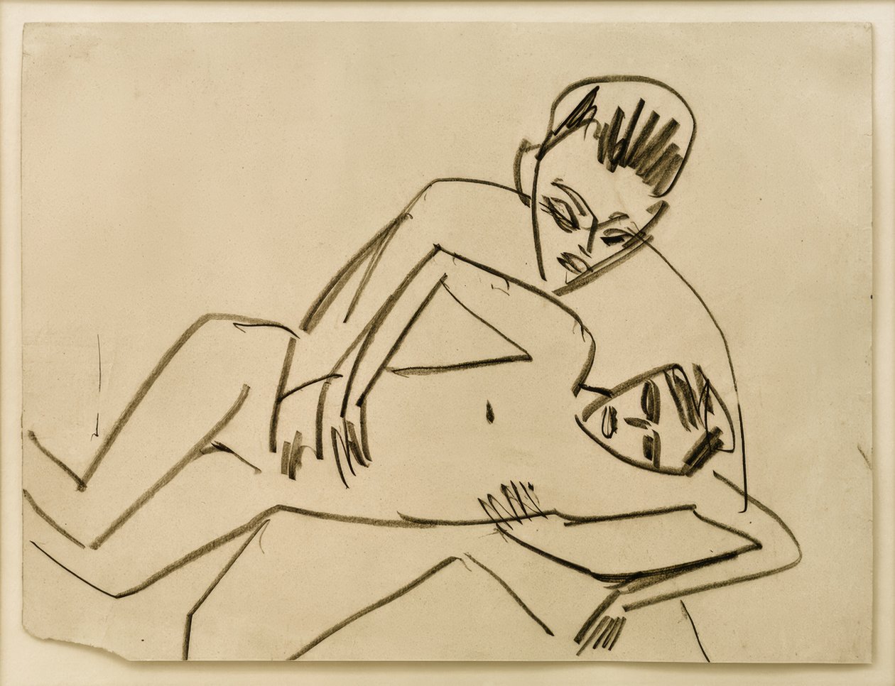 Sem título (Fränzi com homem) de Ernst Ludwig Kirchner