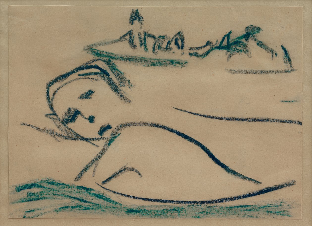 Sem título (garota, natação) de Ernst Ludwig Kirchner