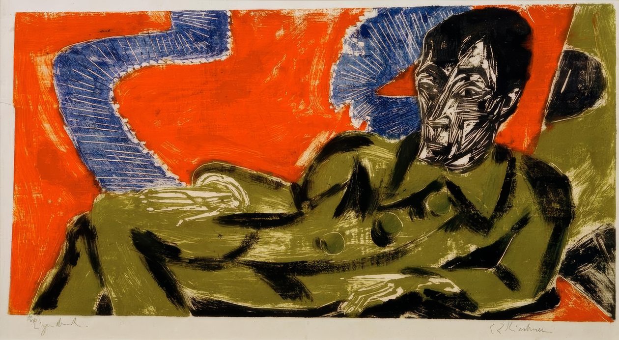 Retrato Otto Mueller de Ernst Ludwig Kirchner