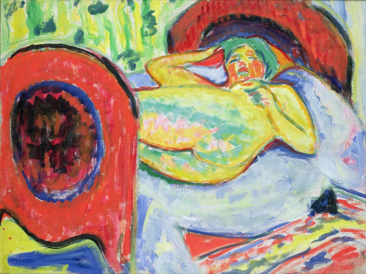 Nu reclinado de Ernst Ludwig Kirchner