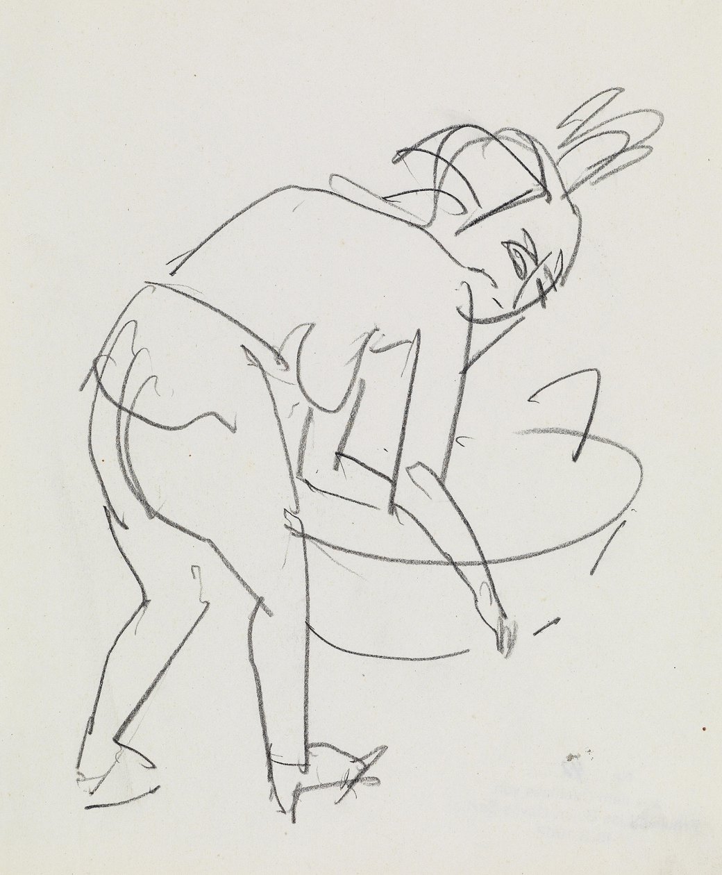 Mulher de lavar roupa de Ernst Ludwig Kirchner