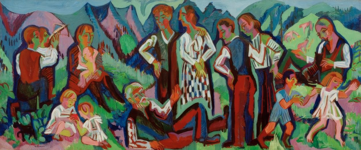 Domingo dos agricultores de montanha (Alpsonntag) de Ernst Ludwig Kirchner