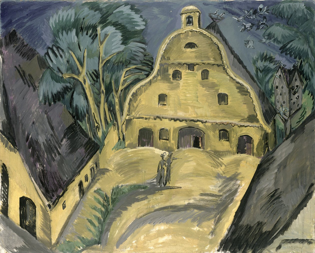 Fazenda Staberhof em Fehmarn I, 1913 de Ernst Ludwig Kirchner