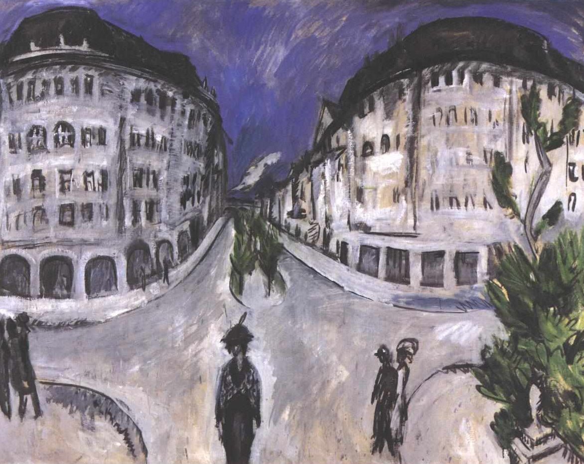 Rua no parque da cidade de Schöneberg de Ernst Ludwig Kirchner