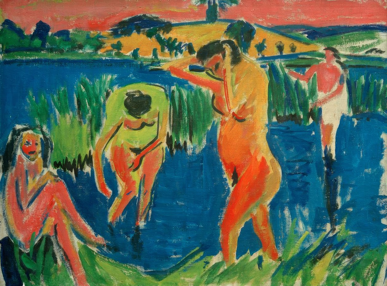 Quatro banhistas de Ernst Ludwig Kirchner