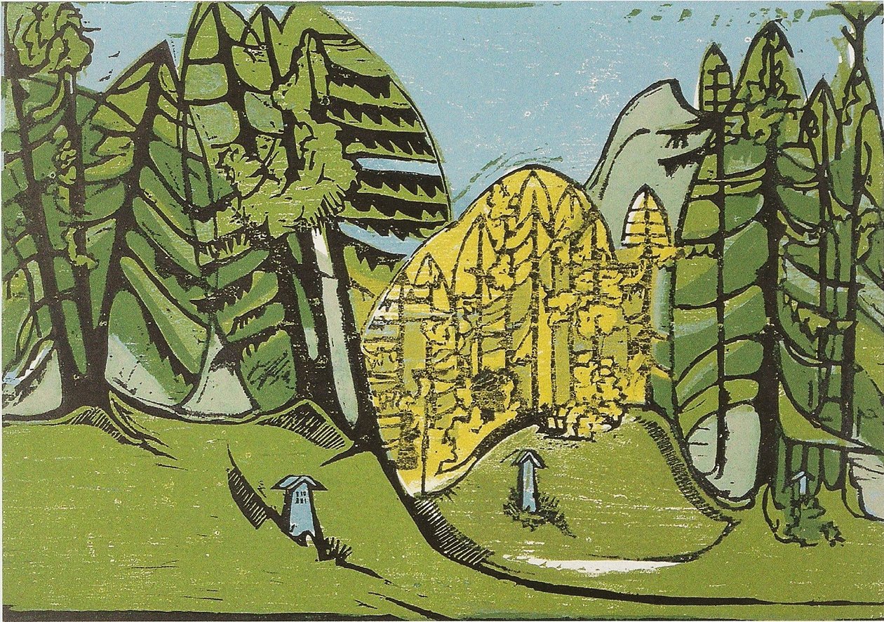 Waldfriedhof de Ernst Ludwig Kirchner