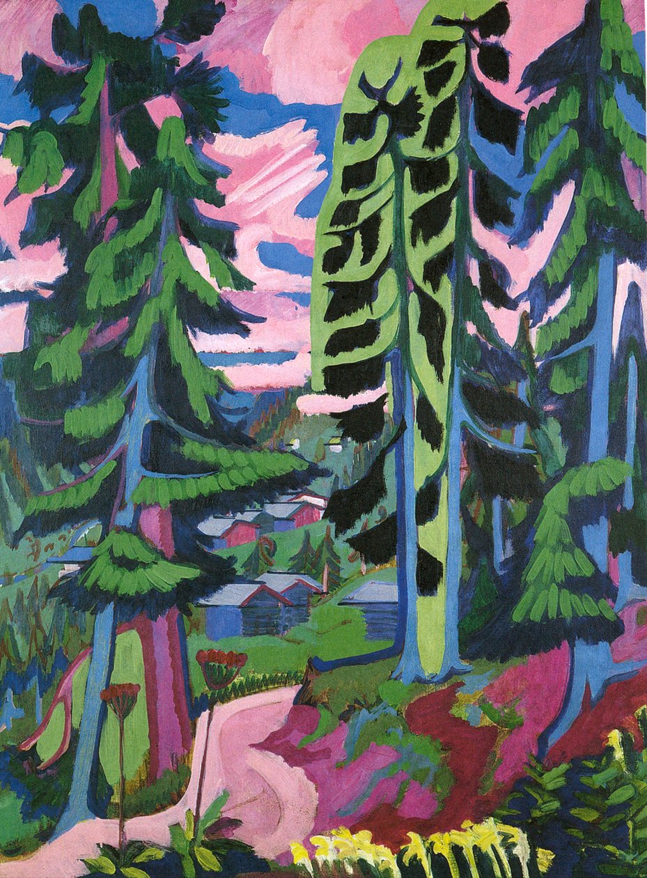Wildboden, Bergwald de Ernst Ludwig Kirchner