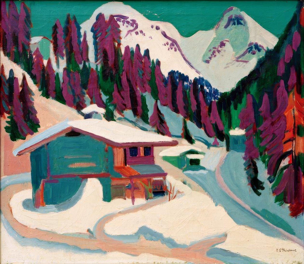 Terra selvagem na neve de Ernst Ludwig Kirchner
