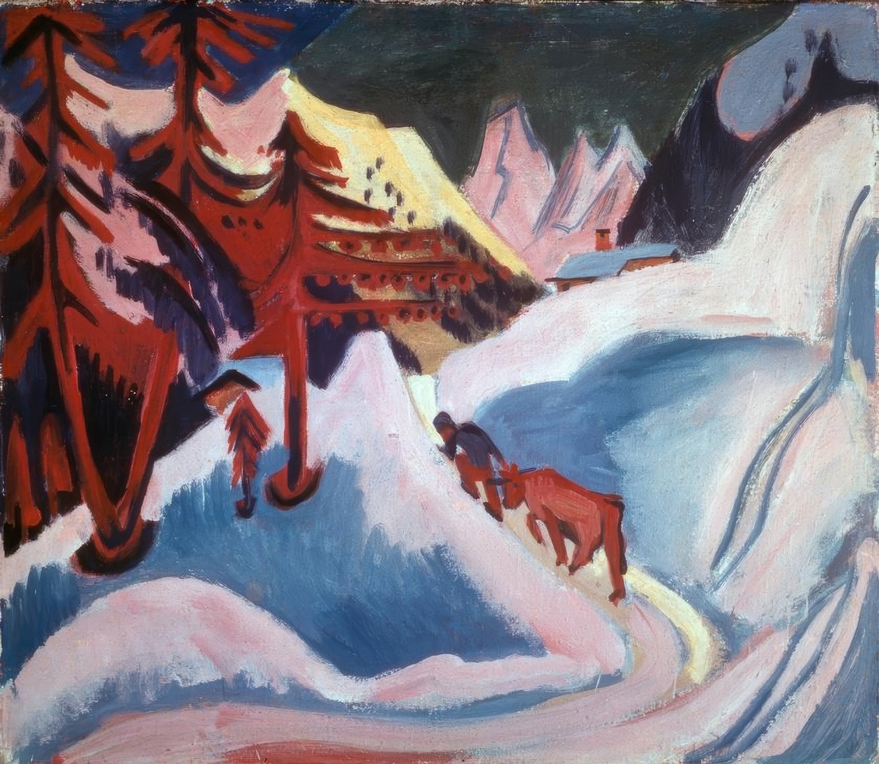 Inverno em Davos de Ernst Ludwig Kirchner