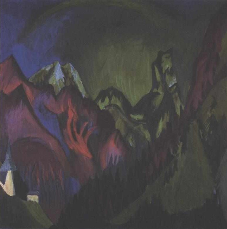 Garganta de Zügen perto de Monstein de Ernst Ludwig Kirchner