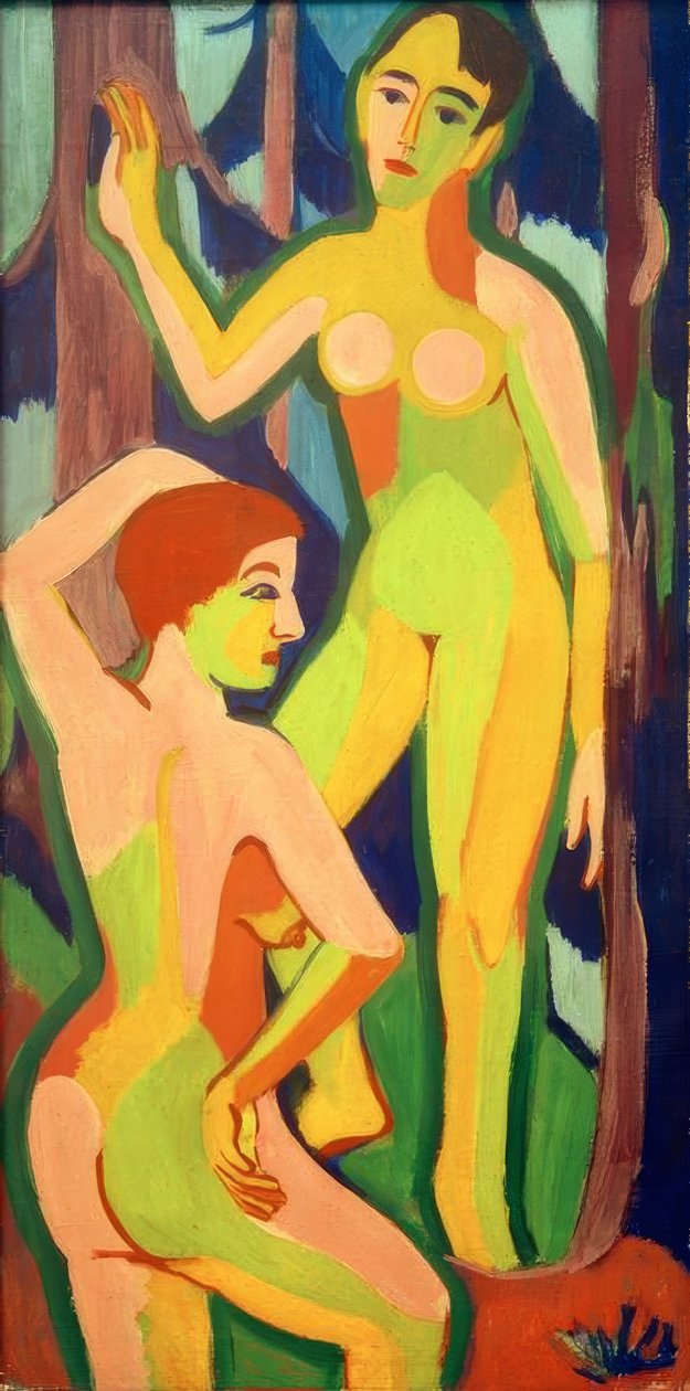 Dois atos na floresta II de Ernst Ludwig Kirchner