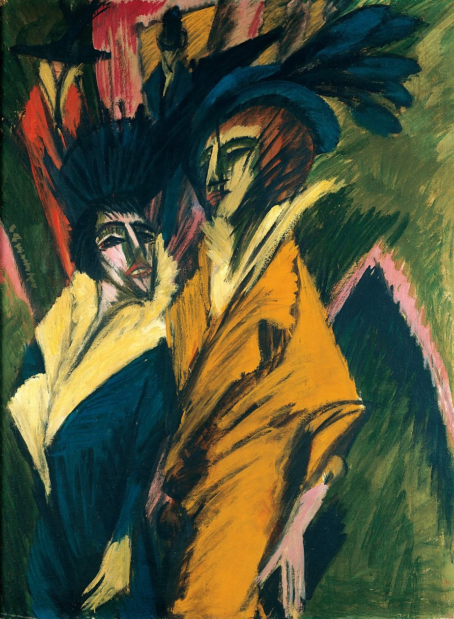 Duas mulheres na rua de Ernst Ludwig Kirchner