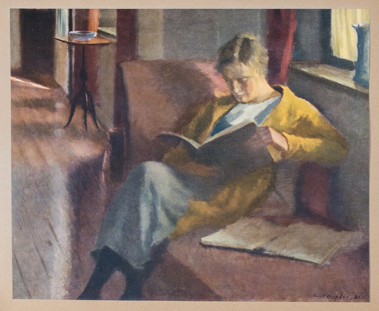 Menina de leitura de Ernst Oppler