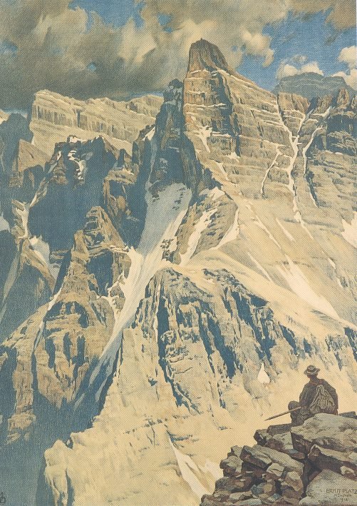 Água fria karspitze no Karwendel de Ernst Platz