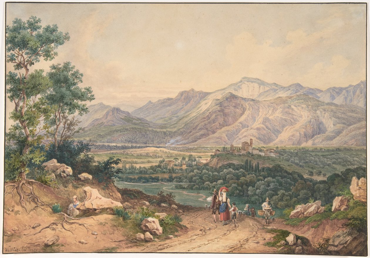 Vista do Líbano de Ernst Welker