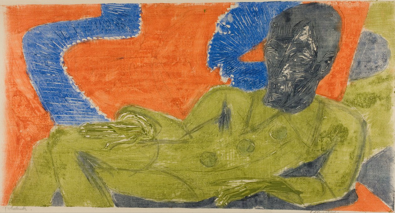 Retrato de Otto Mueller de Ernst Ludwig Kirchner