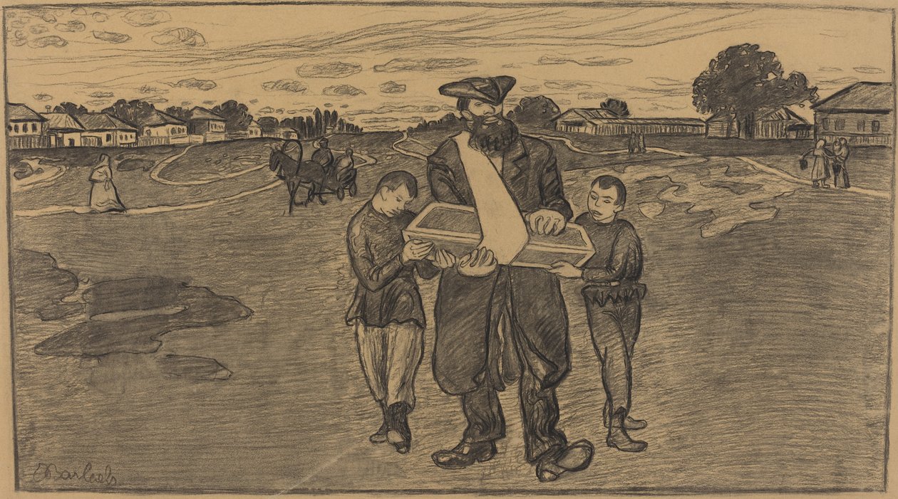 Funeral de criança na Rússia de Ernst Barlach