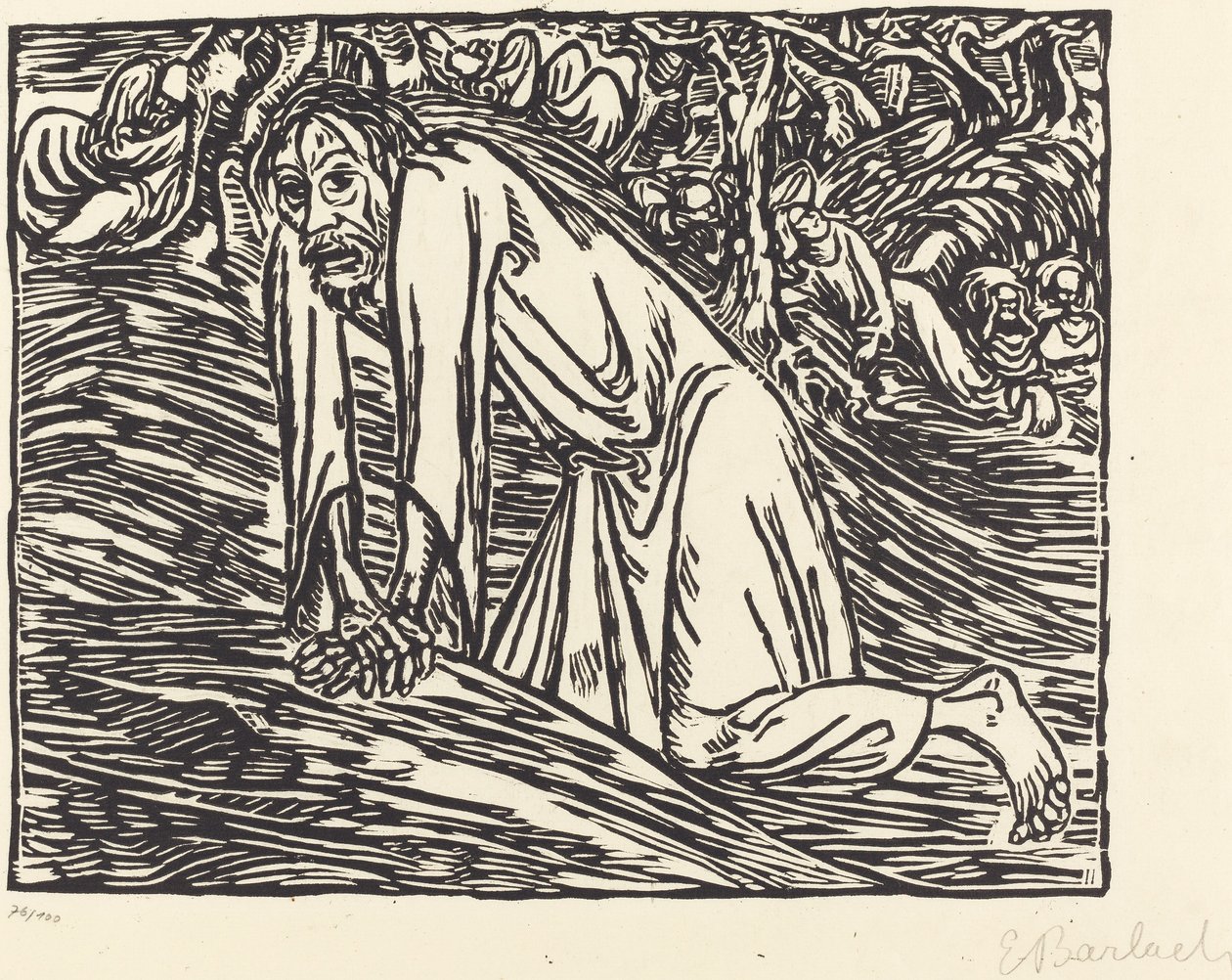 Cristo no Getsêmani de Ernst Barlach