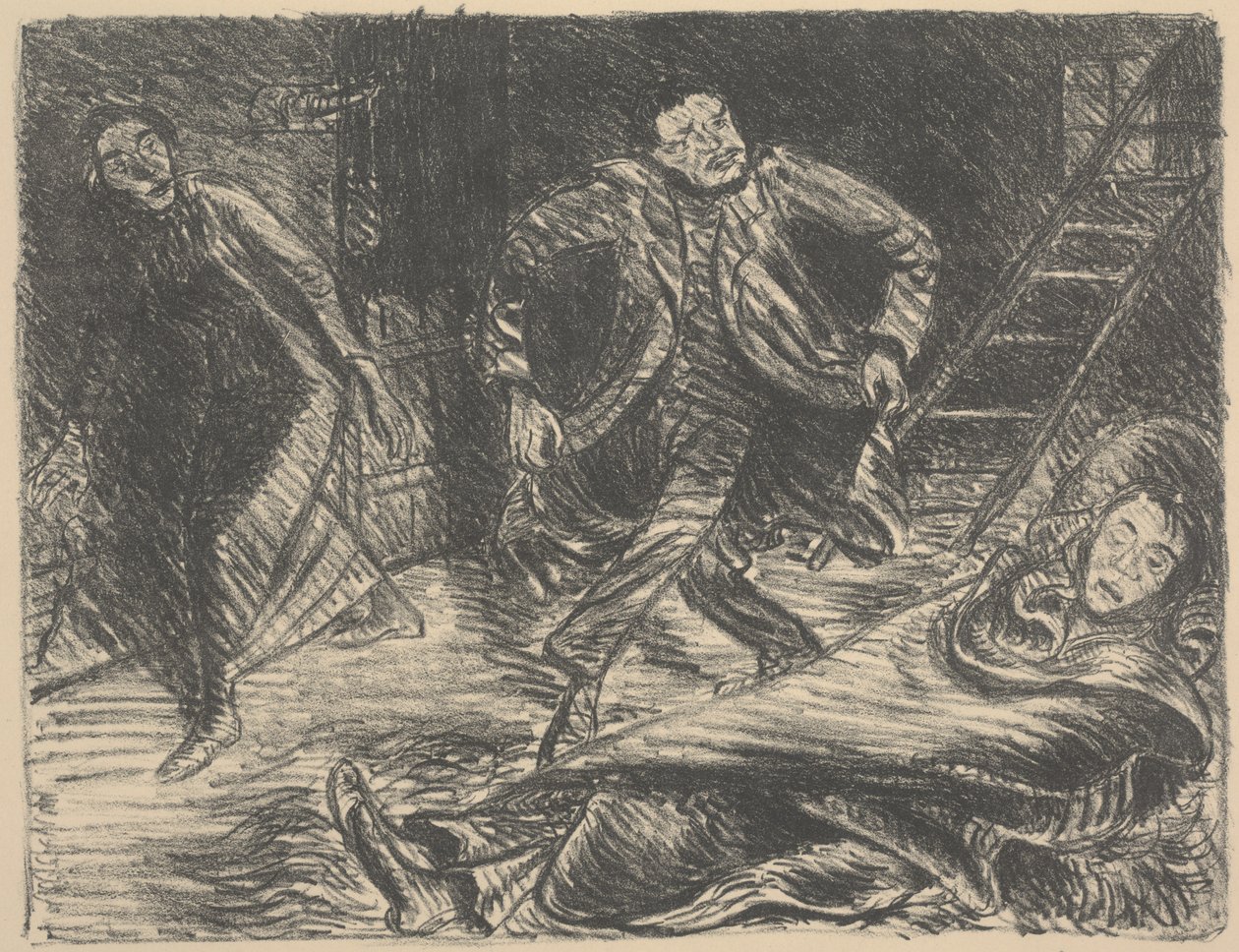 Desperate Dance, ilustração para a peça "Der Arme Vetter (The Poor Cousin)" de Ernst Barlach