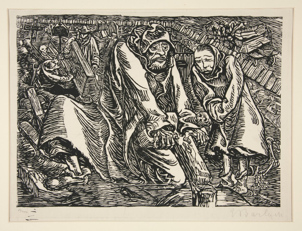 Assaltantes de Cruz e Túmulo (Assaltantes de Cruz e Túmulo) de Ernst Barlach