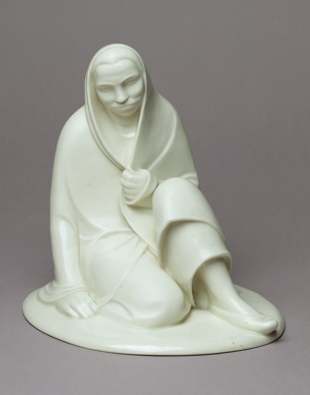 Garota Sedentária, 1907-08 (porcelana) de Ernst Barlach