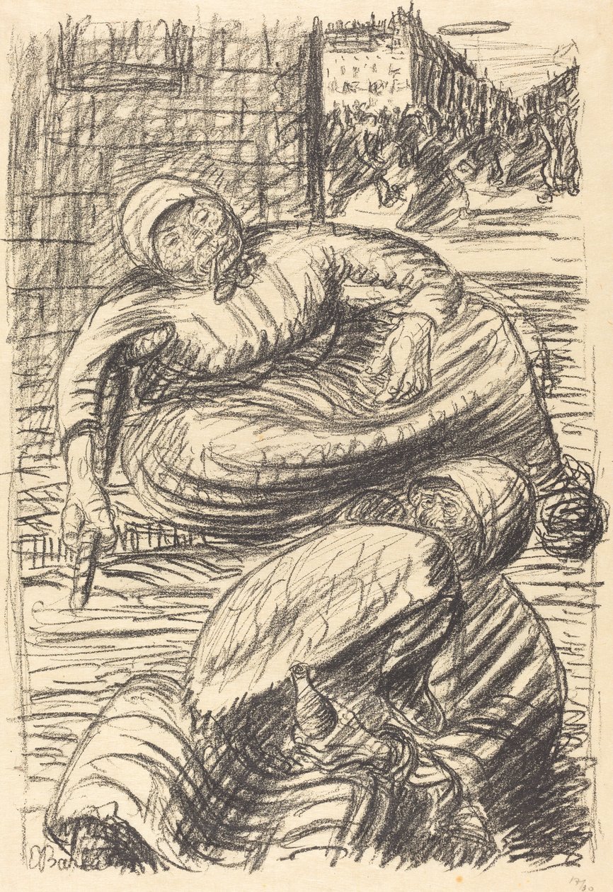 Rua em Varsóvia de Ernst Barlach