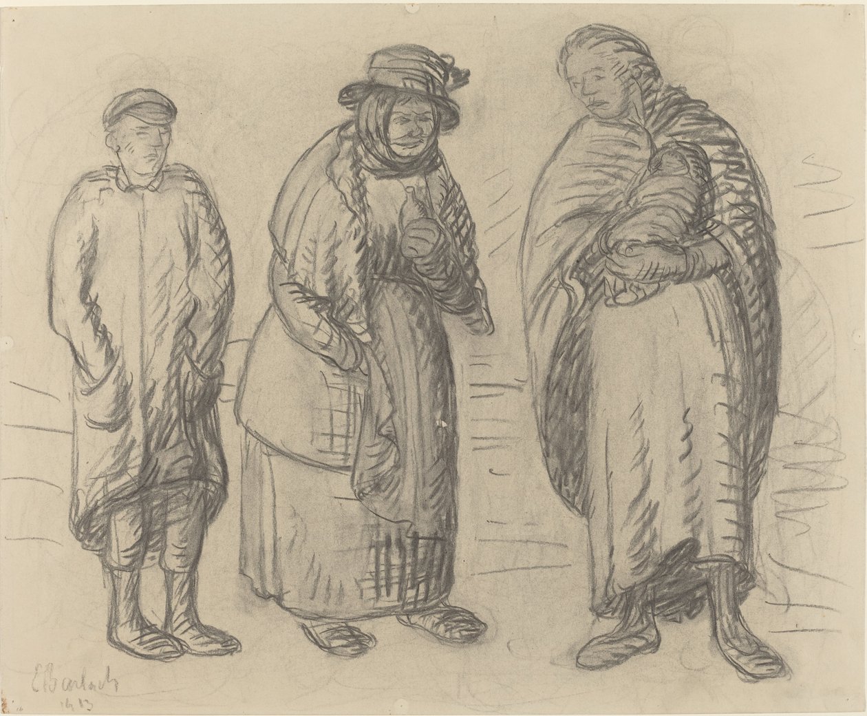 Três Figuras de Ernst Barlach