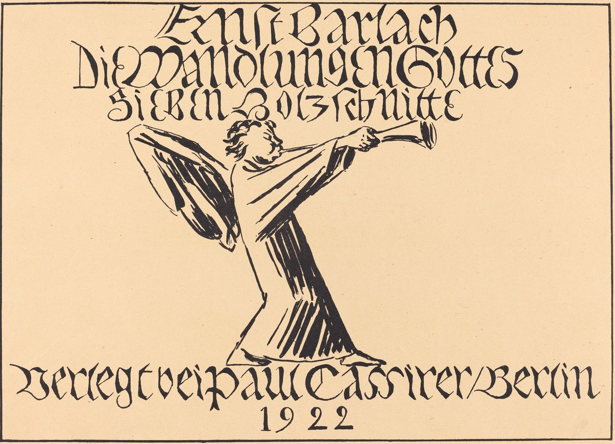Página de rosto, provavelmente 1920. de Ernst Barlach