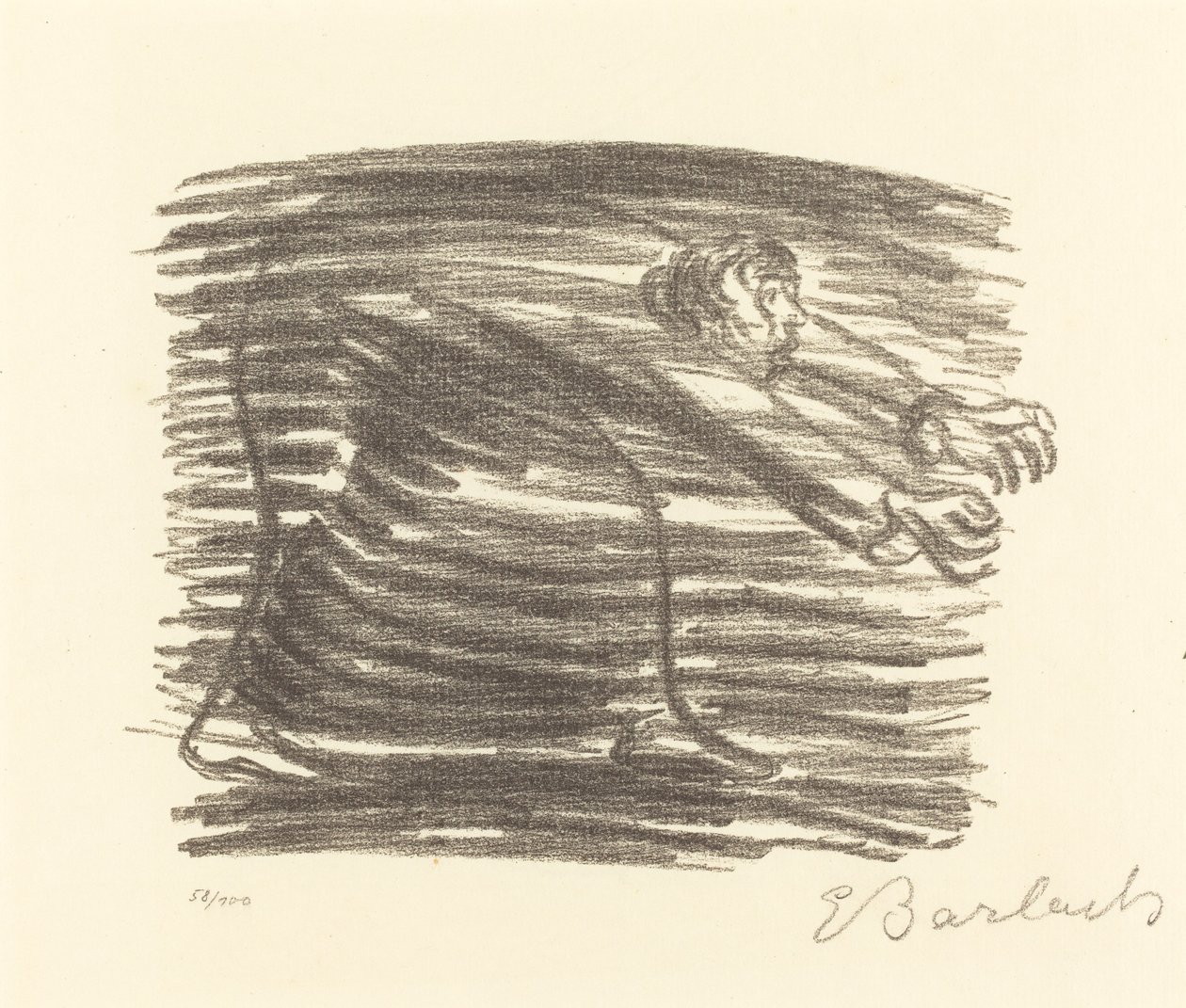 Andar na sombra de Ernst Barlach