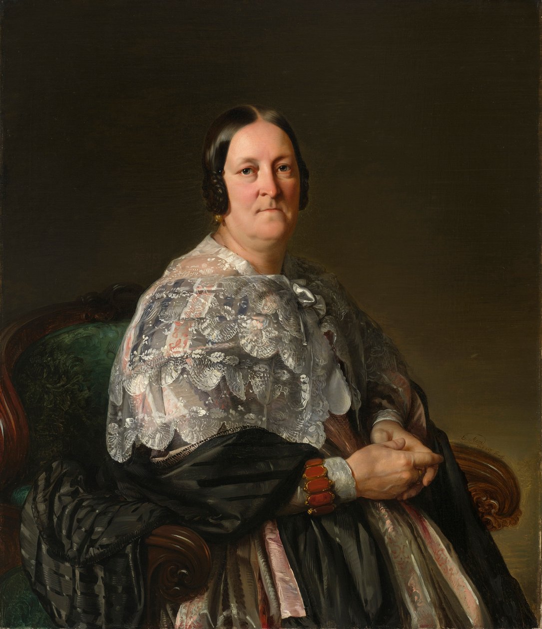 Retrato de Maria Teresa Freiin von Jakomini de Ernst Christian Moser