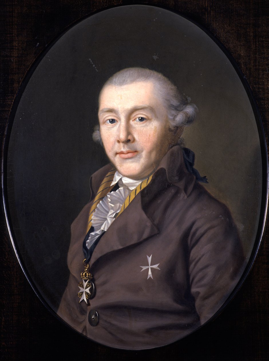 Retrato do Príncipe Augusto da Saxônia-Gotha-Altenburg, 1795 de Ernst Christian Specht