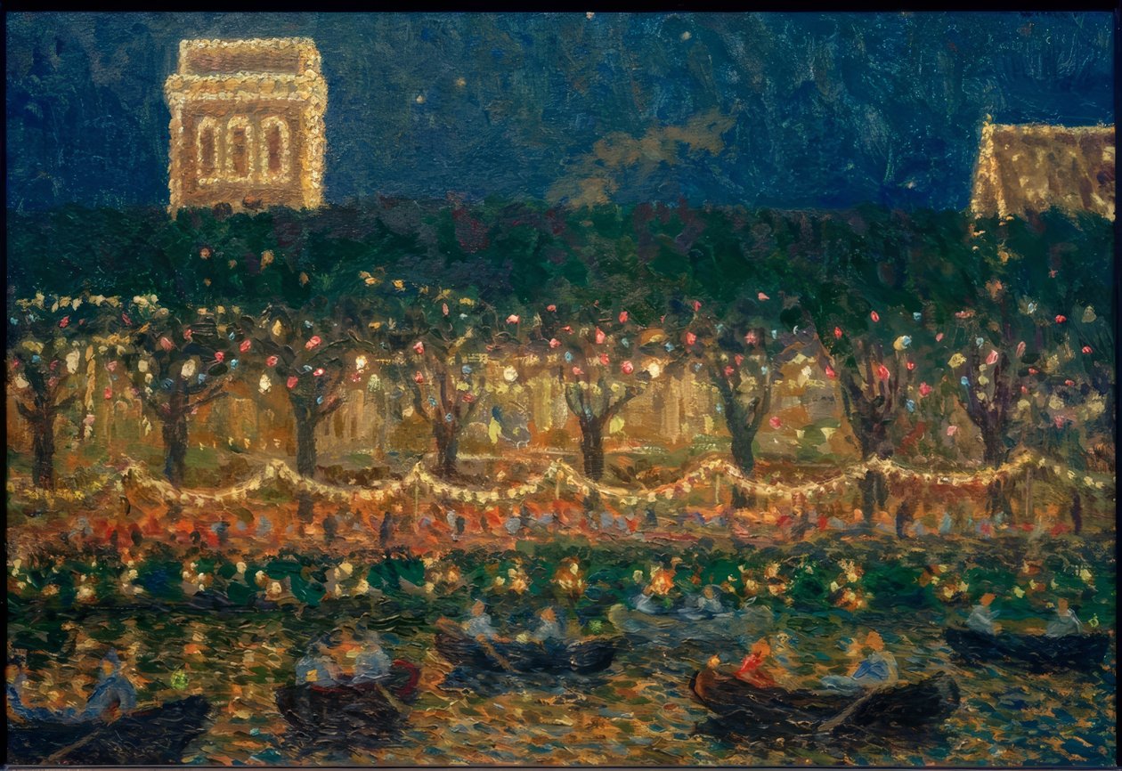 Noite no Uhlenhorster Fährhaus de Ernst Eitner