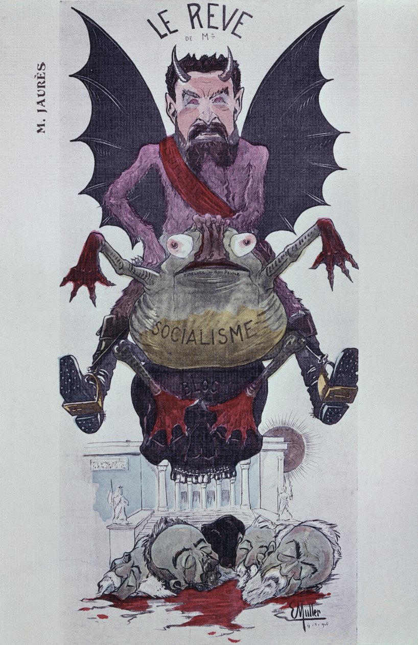 O sonho de M. Jaures, 1906 de Ernst Emmanuel Muller