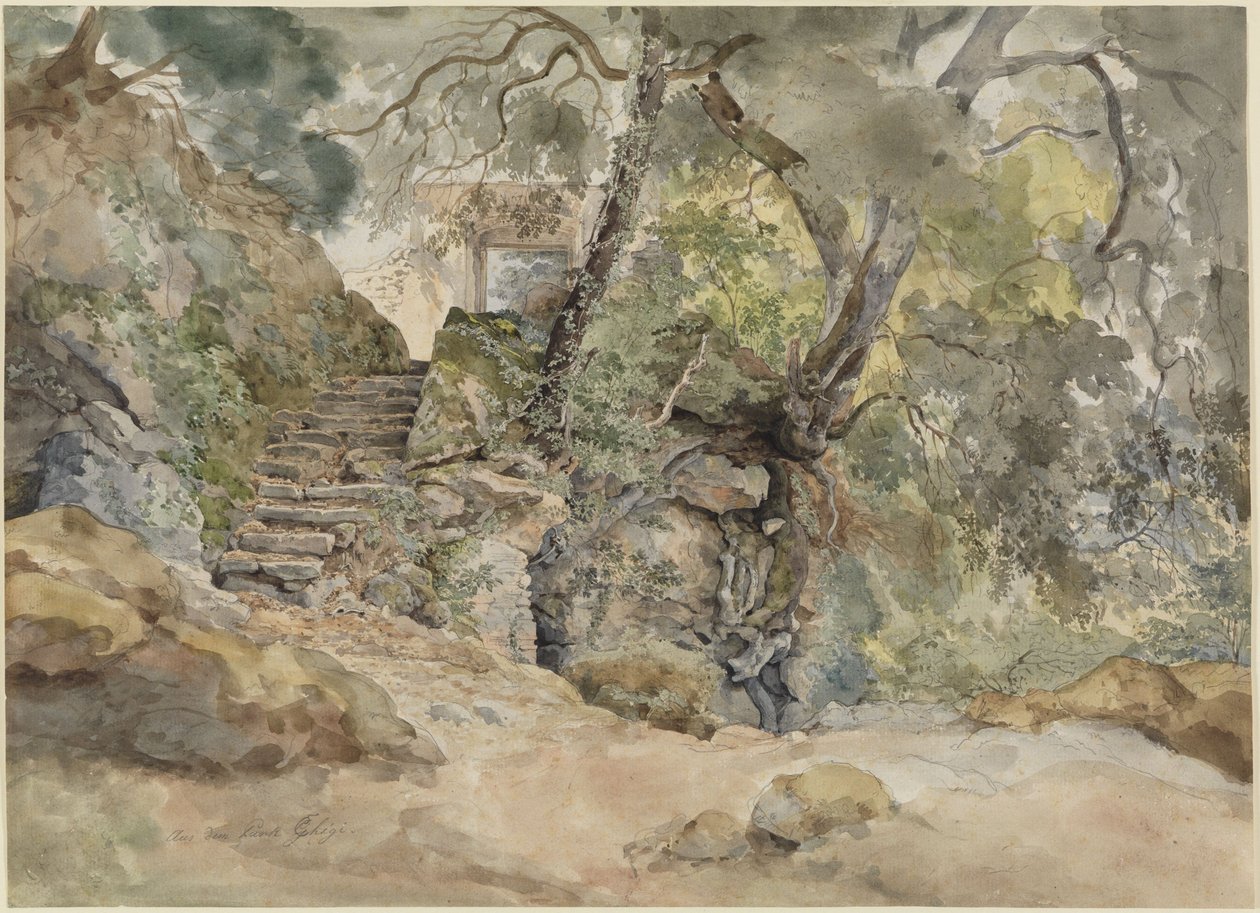 Do parque da Villa Chigi em Ariccia de Ernst Fries