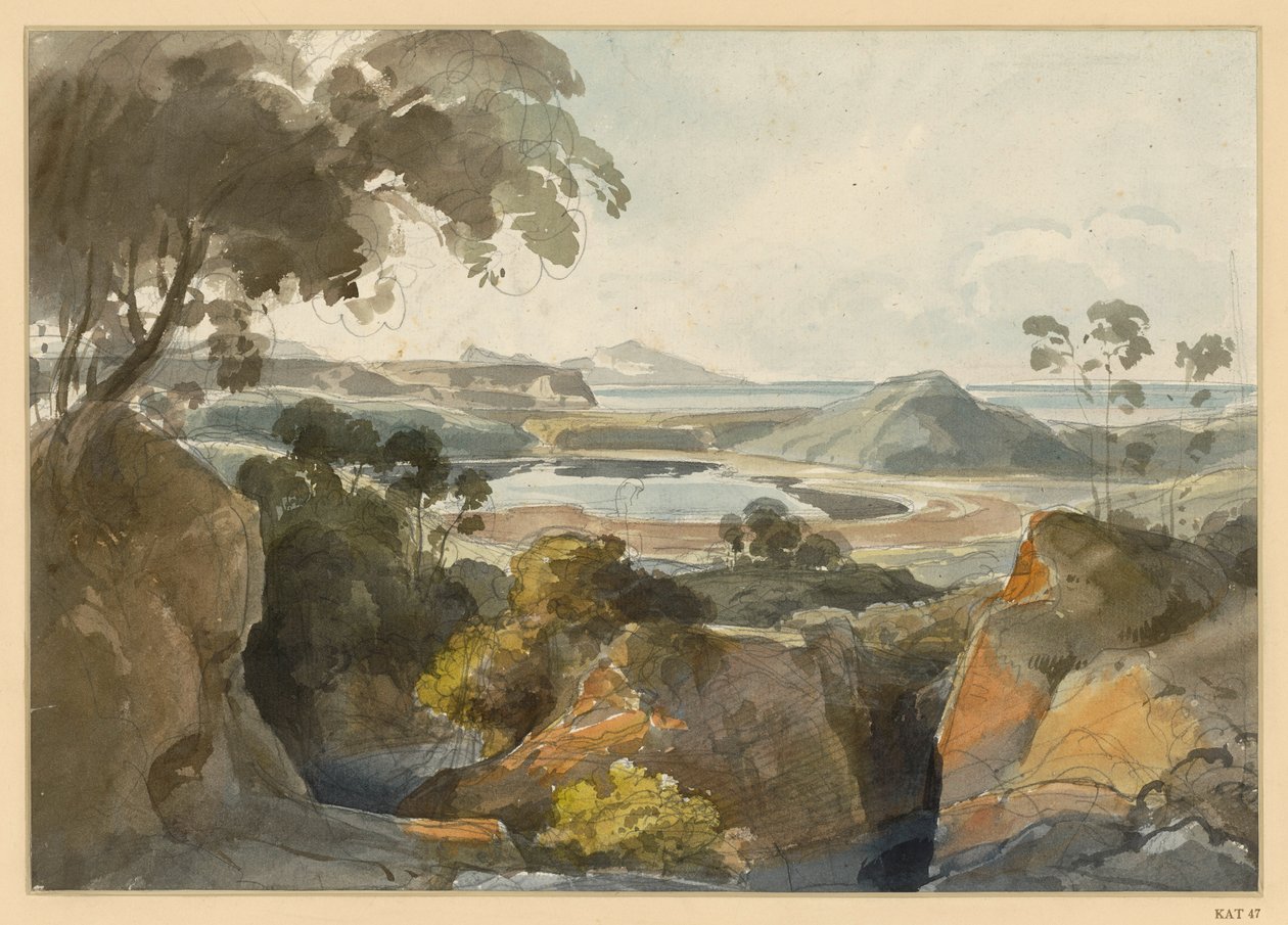 Paisagem costeira italiana de Ernst Fries