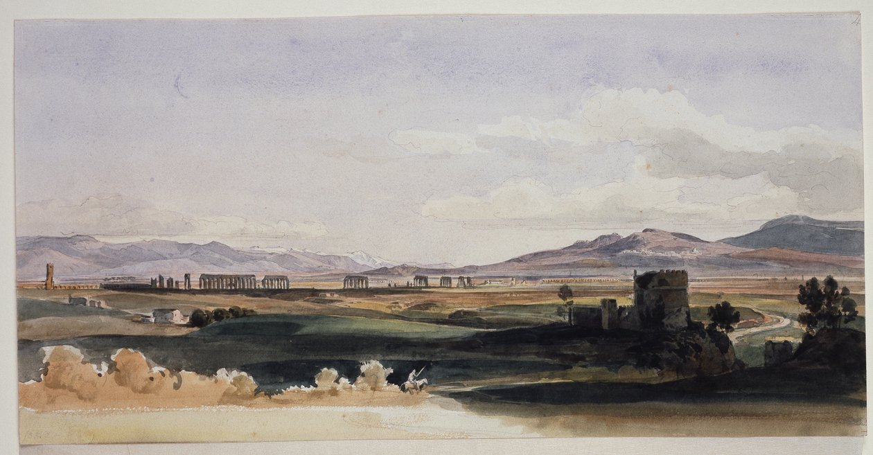 Campagna romana e os montes Albanos de Ernst Fries