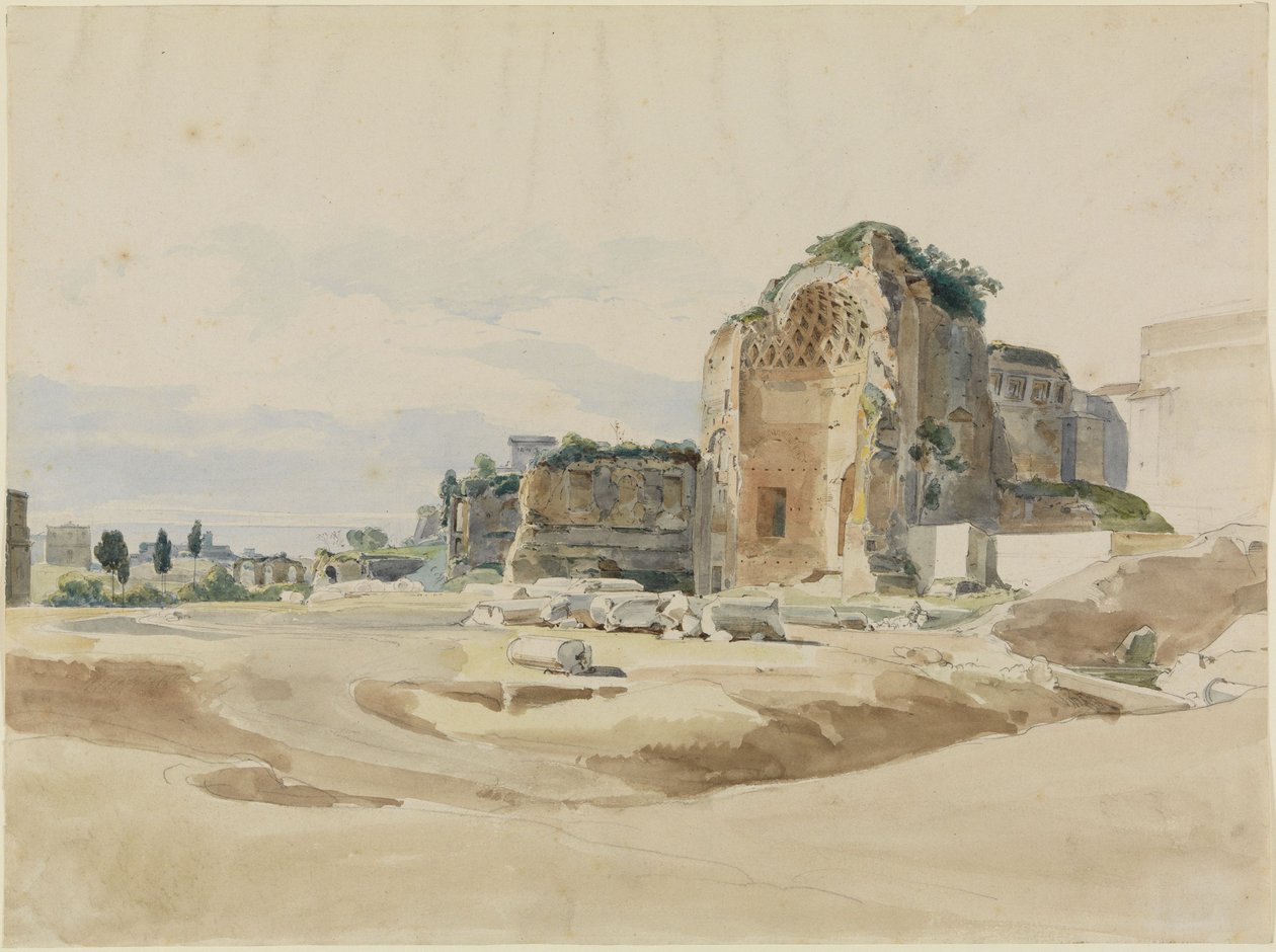 Templo de Vénus e Roma em Roma de Ernst Fries