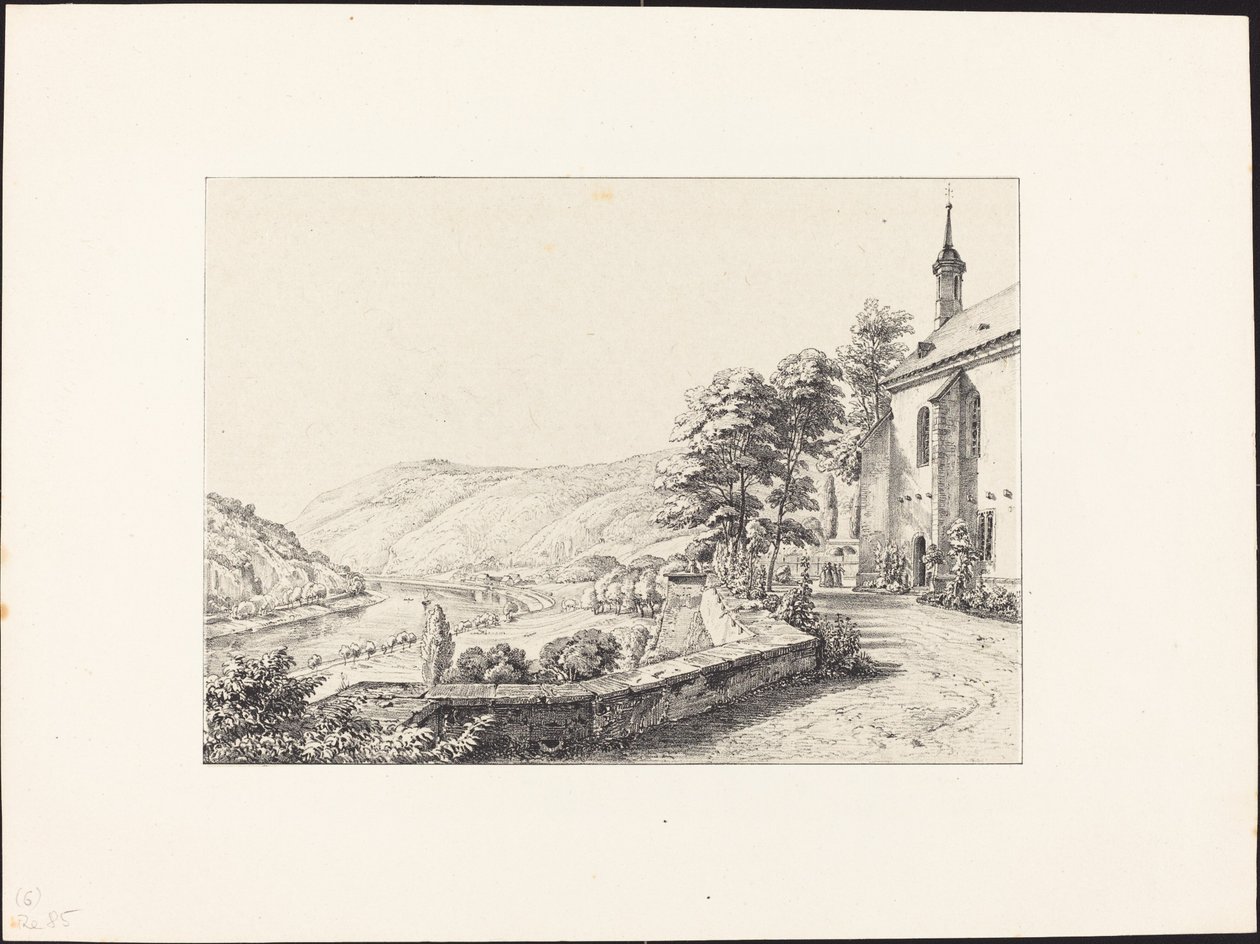 O terraço do convento de Ernst Fries