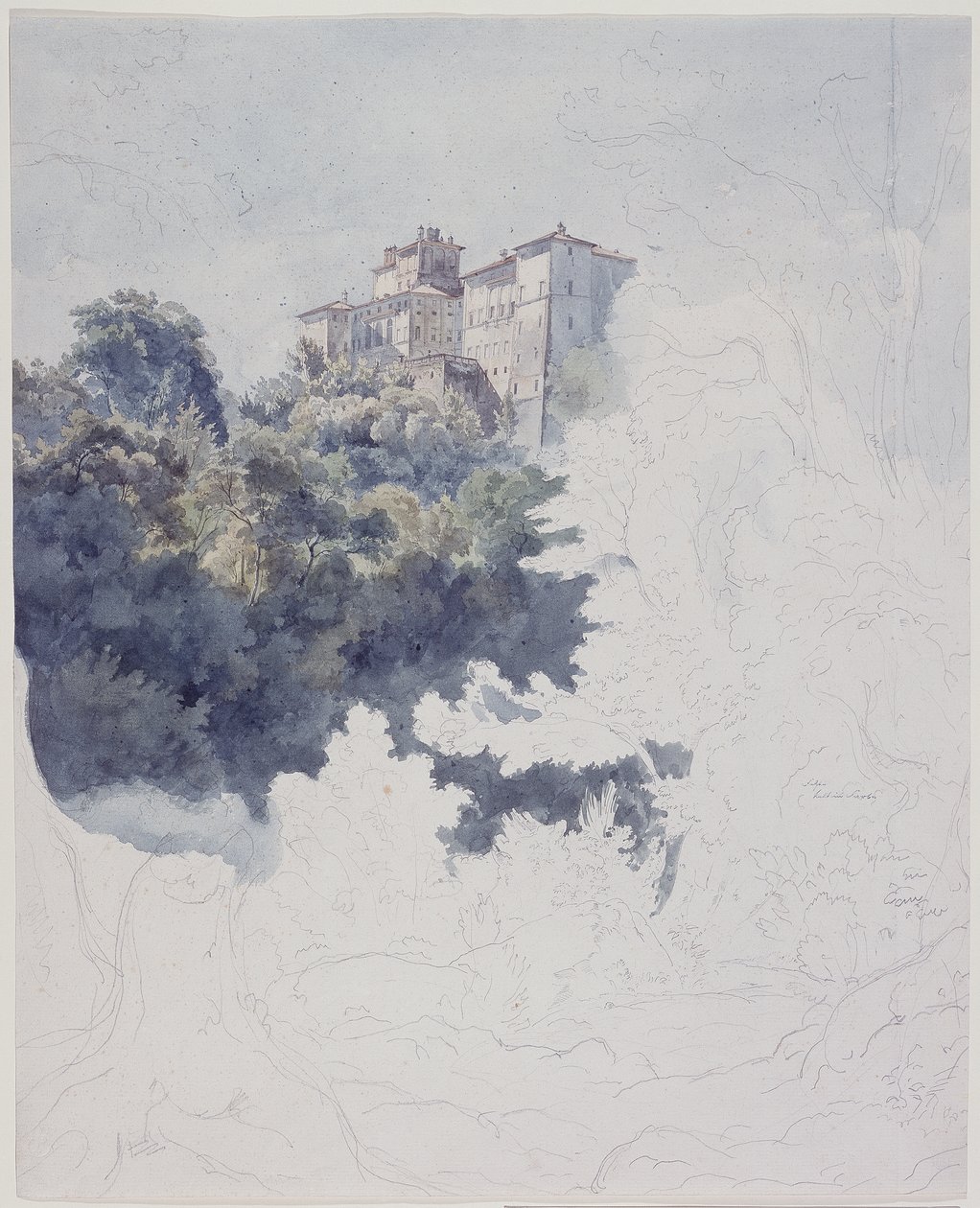 Villa Chigi, perto de Ariccia de Ernst Fries
